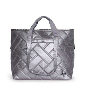 Lug Ferry XL Tote Bag - Metallic Pearl, Expandable, Waterproof Travel Carry-All